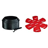 Tefal Ingenio Authentic, Set de 3 casseroles 16/18/20 cm + poignée amovible, Batterie de cuisine induction, Noir moucheté L6719012 & ...