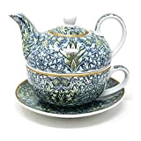 The Leonardo Collection William Morris Service à thé en Porcelaine Fine avec Soucoupe et théière