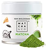Thé Matcha 100% Biologique 30 g [Qualité Cérémonielle] Poudre de thé vert biologique du Japon. Thé Matcha Biologique. Thé vert ...
