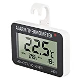 Thermomètre pour Réfrigérateur Congélateur, Thermomètre de Frigo Electronique Température -40 à 70°C avec Crochet Fonction d'Enregistrement Max Min