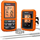 ThermoPro TP20 Thermomètre de Cuisson Numérique à Distance avec Sondes Double Minuterie et Température Préréglée pour Les Aliments Viande Four ...