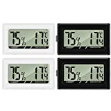 Thlevel Mini Digital LCD Thermomètre Hygromètre Température Humidité -50~70℃ 10%~99% RH Thermomètre Portable Thermo Hygromètre Indicateur pour Bureau Cuisine Humidors ...
