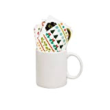 thumbs Up! - Make a Christmas Mug - Tasse Céramique avec sticker "Noël" pour coller - blanc - 350ml - ...