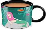 thumbs Up! - Mermaid Mug - Tasse Céramique du changement de couleur - design d'une sirène - noir / multicolore ...