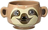 thumbs Up! - Sloth Mug - Tasse Céramique en forme d'un paresseux - oreilles sont les poignées - brun - ...