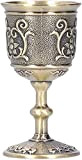Tiardey Verre à calice de 9,1 cm, exquis verre à vin, décoratif en bronze, pratique pour le vin – Tournesol