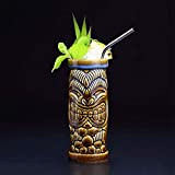 Tiki Mugs Cocktail, en céramique hawaïenne, verres à cocktail exotiques Tiki Bar professionnel Hawaiian Party Barware