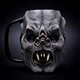 TMOYJPX Tasses à café macabres/Tasse-Tasse à bière de Style crâne crâne/Squelette, Tasse d'eau tête de Zombie Horreur 3D avec des ...
