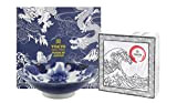 TOKYO design studio Japonism Lion Bol bleu et blanc Ø 25,2 cm env. 1400 ml porcelaine asiatique avec emballage cadeau, ...