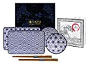 Tokyo Design Studio, Sushi Assiette+bol+baguette, porcelaine japonais, Nippon Blue - Coffret de 2