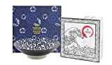 TOKYO design studio Ten Karakusa Bol bleu blanc Ø 24,5 cm hauteur 7,5 cm env. 1400 ml porcelaine asiatique design ...
