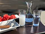 Topkapi 200.316-3-TLG Set de table en verre pour Raki/Ouzo "Efendi", 2 verres Raki Ouzo et une carafe