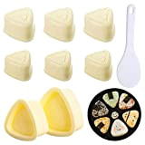 Triangle Moule Sushi, BKJJ 8 Pcs Moules Sushi Triangulaires, Boule de Riz Moule, Onigiri Triangle Sushi, Sushi Maker Tool Set ...