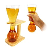 Tuff-Luv Personalised Quarter Yard Of Beer / Lager Ale With with Stand (Stag Gift Novelty) Glass