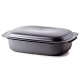 Tupperware Ultra Pro Oval Oven Safe 3.5qt /3.3 L Lasagna Casserole Microwave New Cosmos Black by Tupperware