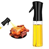 Uootach Spray Huile, 300 ML Vaporisateur d'huile et de vinaigre, Bouteille transparente et rechargeable pour vinaigre d'huile de colza, pour ...