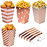 UQTUKO Popcorn Boîtes, 40 PCS Boîtes à Pop-Corn Bonbons Conteneur boîte de maïs soufflé Noël Sacs à Pop-Corn pour Les ...
