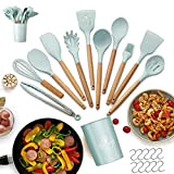 Ustensiles de Cuisine en Silicone, hicoosee 22 PCS Accessoire Cuisine Set sans BPA, Kit d'Ustensiles de Cuisine en Silicone et ...