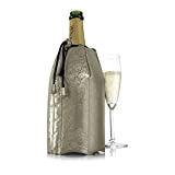 Vacu Vin 38855626 Refroidisseur à Champagne Décor Platinum Beige/Doré