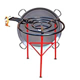 Vaello Campos Kit de paella de restauration – Brûleur à gaz de 70 cm, poêle en acier poli de 90 ...