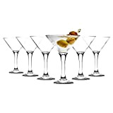 Verres à cocktail/martini - 175 ml - coffret cadeau de 6 verres