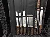 VERSAC Lot de 9 couteaux en acier inoxydable de luxe dans la valise BestECK - Couteau à lame ultra tranchant ...
