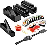 [Version améliorée] AGPTEK Sushi Maker Kit 11 pièces, Appareils et Moules à Sushi avec un Couteau de Super Qualité, Kit ...