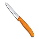 Victorinox 6.7706.L119 Couteau d’Office Lame Pointue, Acier Inoxydable, Orange, 30 x 5 x 5 cm