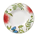 Villeroy & Boch - Assiette Creuse Amazonia Anmut, Assiette Colorée au Décor Floral Exotique en Porcelaine Premium, Compatible Lave-Vaisselle, 24 cm