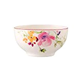 Villeroy & Boch - Bol Mariefleur Basic, Bol Rond au Décor Floral Enjoué en Porcelaine Premium, Compatible Lave-Vaisselle, 750 ml