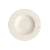 Villeroy & Boch Cellini Assiette creuse, 24 cm, Porcelaine Premium, Blanc