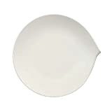 Villeroy & Boch Flow Assiette plate, 28 x 27 cm, Porcelaine Premium, Blanc