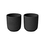 Villeroy & Boch - Manufacture Collier noir ensemble de mugs de 2 pièces, porcelaine Premium, noir mat