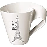 Villeroy & Boch - Modern Cities Tasse avec anse Paris, 300 ml, porcelaine de qualité supérieure, blanche 10-1628-5101