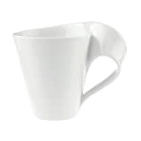 Villeroy & Boch - tasse à café NewWave avec anse, mug à anse moderne en porcelaine premium, compatible lave-vaisselle et micro-onde, blanc, ...