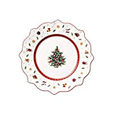Villeroy & Boch Toy's Delight Assiette petit-déjeuner, 24 cm, Porcelaine Premium, Blanc/Rouge