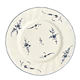 Villeroy & Boch Vieux Luxembourg Assiette plate, 26 cm, Porcelaine Premium, Blanc/Bleu