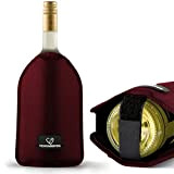 VINOMENTO® Refroidisseur de vin avec sécurité bouteille - Bordeaux | Manchette de refroidissement pour bouteilles | Longue durée de refroidissement