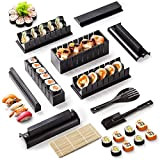 Virklyee Sushi Maker Kit 11 Pièces Moules À Sushis Riz Rouleau Kit Sushi avec 8 Formes Moule de Rouleau Riz ...