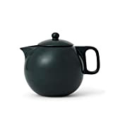 Viva Scandinavia Théière en porcelaine avec couvercle et infuseur thé, thé en vrac, thé à feuilles, bec anti-gouttes, 1.0 L, ...