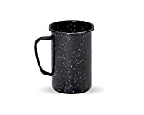 WARMCOOK CINSA-315634-Grande tasse mug acier émaillé-Diam 8cm-320ml-Noir
