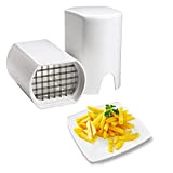 Weishan Coupe Frite, Coupe Frites Manuel, Coupe Frites Professionnel, Coupe Pomme de Terre pour Frite, Grille Coupe Frite INOX Blanc