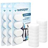 Wessper Détartrant Tablettes pour machine à café, Comprimés détartrants compatible avec Delonghi Saeco Senseo Siemens - 12 x tablette à ...