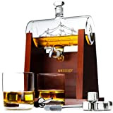 Whisiskey - Carafe Whisky – 1000 ml – Coffret Cadeau Homme - Set Whiskey Luxueux - Cadeau Noel - Avec ...