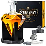 Whisiskey - Carafe Whisky – Diamant – 900 ml - Coffret Whisky Cadeau Homme - Set Whiskey Luxueux – Cadeau ...