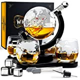 Whisiskey - Carafe Whisky – Globe – 900 ml - Coffret Cadeau Homme - Set Whiskey Luxueux – Cadeau Noel ...