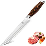 WILDMOK Couteau à Trancher 21,1 cm - Couteau Parfait pour Couper des Sushis, des Sashimi - Couteau Allemand à Haute ...