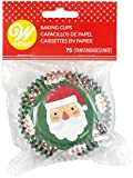 Wilton Standard Baking Cups-Christmas Traditional Santa 75/Pkg