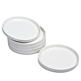 WishDeco Porcelaine Assiettes Apéritives Rondes (17,8cm*2cm) Servir Pancake Pie Salade Gâteau Chips, Passe Au Lave-Vaisselle et Micro-Onde, Lot de 6 ...