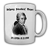 Wolfgang amadeus mozart compositeur vienne autriche tasse #- 13710–classique